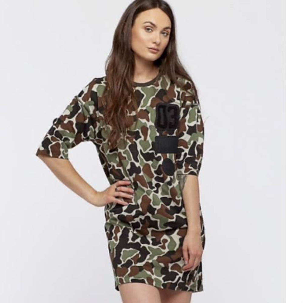 Adidas Originals Camo Tee Dress Worn 1x